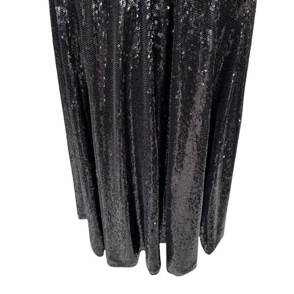 Dress the Population Mimi Sequin‎ Cocktail Dress Ebony Black Size Medium NWT - Picture 7 of 12